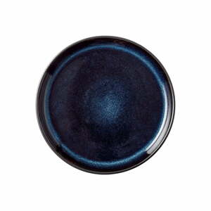 Čierny/modrý dezertný kameninový tanier ø 17 cm Mensa – Bitz