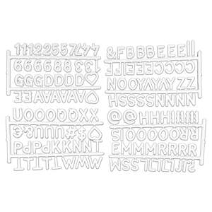 Biele písmená na organizéry 11.5x20x3 cm – Homéa