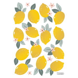 Súprava detských samolepiek 14 ks 30x42 cm Lemons – Lilipinso
