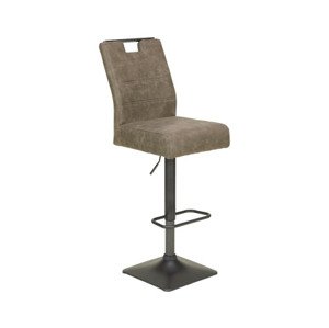 Barová stolička Jill, šedo-hnedá látka%
